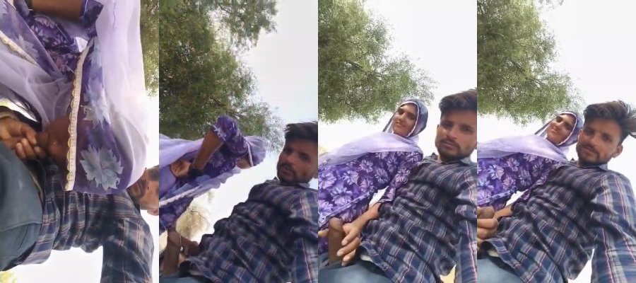 Desi Cheating Wife OutDoor Blowjob and Play With BF Dick