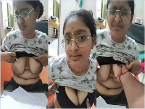 Cute Indian Girl Boobs Pressing By Teacher
