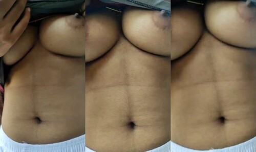 Cute Indian Girl Boobs Pressing By Lover