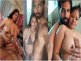 DESI CHUBBY MILF BHABHI GIVING CHOCOLATE BLOWJOB & CUM ON BOOBS FUCKING HARD